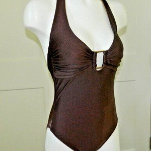 NWT Melissa Odabash Halterneck One-Piece Women's sz 4-6 $278